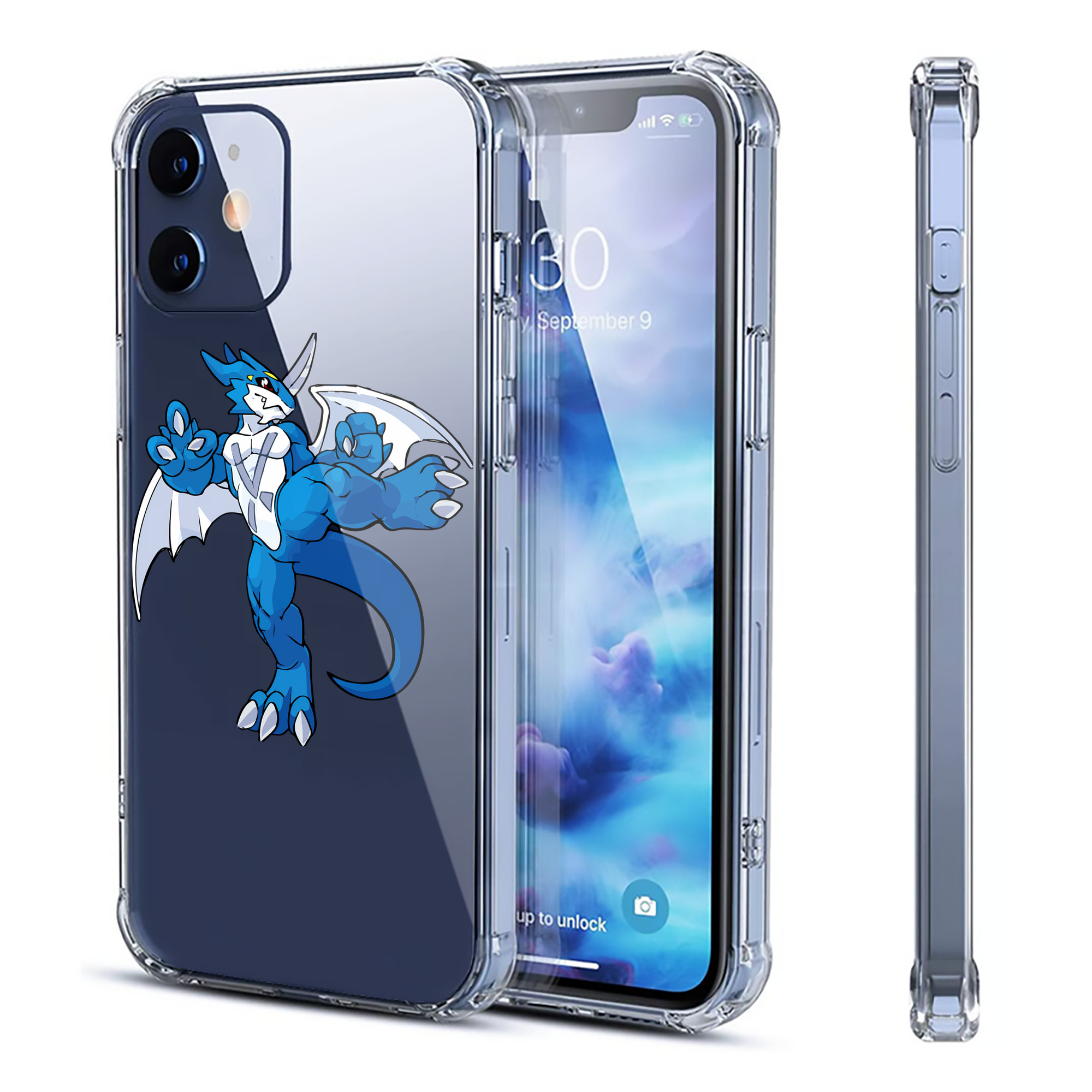 （画像用） Digimon デジタルモンスター/デジモン 【iPhone 12シリーズ対応】透明スマホケース（クリアソフトケース）